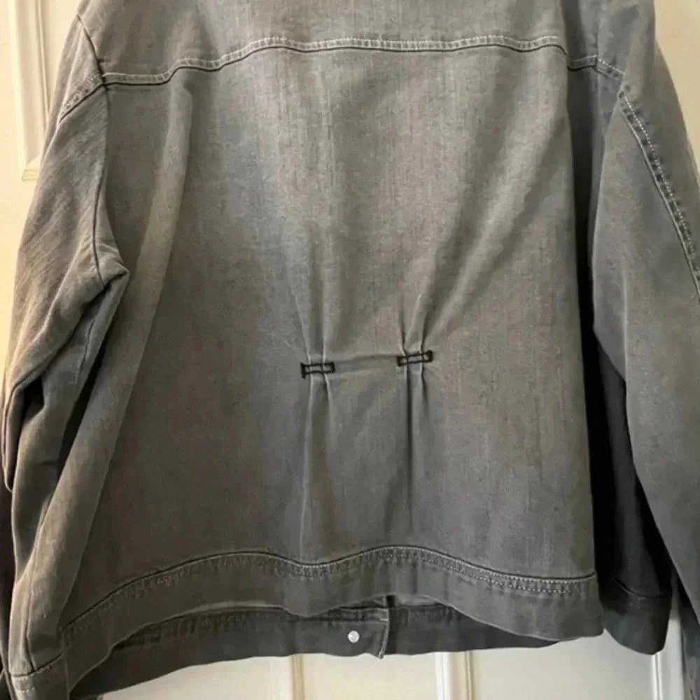 Motto Grey Denim Jacket Size 2x - Picture 5 of 5